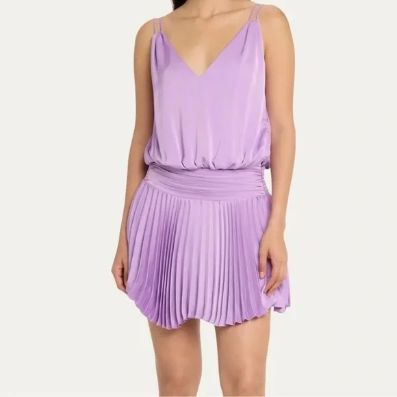 Ramy Brook Aleesia Pleated Dress NWT - Picture 3 of 4